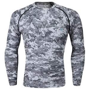 PEPEPEACOCK Men's Cool Dry Compression Baselayer Long Sleeve Shirts