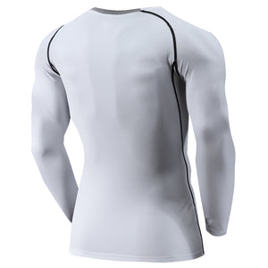 PEPEPEACOCK Men's Cool Dry Compression Baselayer Long Sleeve Shirts