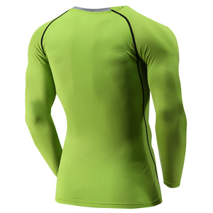 PEPEPEACOCK Men's Cool Dry Compression Baselayer Long Sleeve Shirts