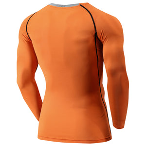 PEPEPEACOCK Men's Cool Dry Compression Baselayer Long Sleeve Shirts