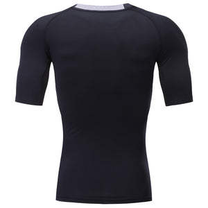 PEPEPEACOCK 4 Way Stretch Men's Cool Tech Quick Dry Compression Short Sleeve T-Shirt