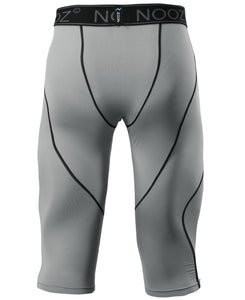 PEPEPEACOCK Men's Compression 3/4 Capri Pants Baselayer Legging Tights with Cool Dry Tech