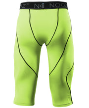 Load image into Gallery viewer, PEPEPEACOCK Men&#39;s Compression 3/4 Capri Pants Baselayer Legging Tights with Cool Dry Tech
