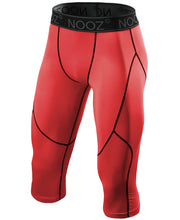 Load image into Gallery viewer, PEPEPEACOCK Men&#39;s Compression 3/4 Capri Pants Baselayer Legging Tights with Cool Dry Tech
