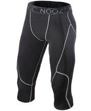 Load image into Gallery viewer, PEPEPEACOCK Men&#39;s Compression 3/4 Capri Pants Baselayer Legging Tights with Cool Dry Tech
