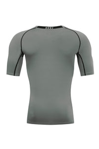 PEPEPEACOCK 4 Way Stretch Men's Cool Tech Quick Dry Compression Short Sleeve T-Shirt